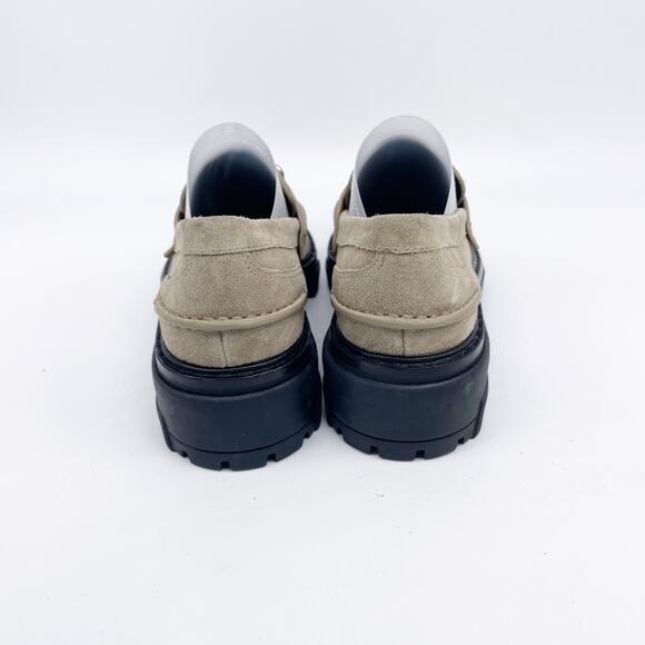 Rag & Bone Women's Shiloh 2.0 Loafers Lug Sole Tan Suede Size EU 35 US 5.5 - Picture 3 of 13